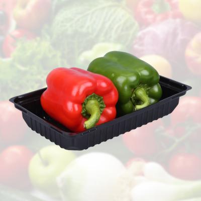 China Disposable Plastic Meat Food Packaging Fruit Vegetable Plastic Disposable Box for sale