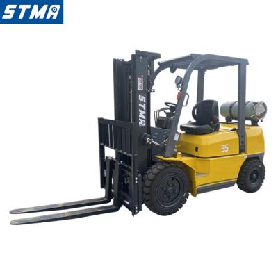 China Building material shops new STMA forklift china 3.5ton lpg forklift with CE EPA certificate for sale