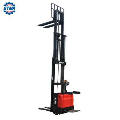 China Hotels Electric Full Stacker Truck Pallet Lift Stacker Capacity 1000/2000kg Electric Forklift Truck In Warehouse for sale