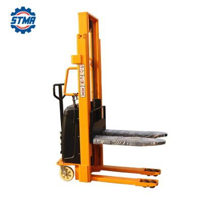 China Building Material Shops New Brand 1.5 Ton Semi-Electric Stacker With 1-5m Lifting Height for sale