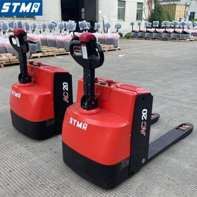 China STMA Low Noise Electric Pallet Jack Lift 2 Ton 2.5 Ton 3 Ton Electric Pallet Track And EPS Steering Drive for sale