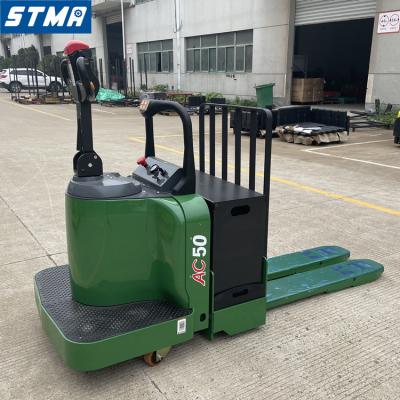 China High Efficiency STMA 5 Ton Electric Pallet Truck 5 Ton Pallet Truck Hand Pallet Jack With 24v/360ah Lead Acid Batteries for sale