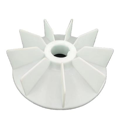 China Building Material Stores AC Motor Fan Blade Plastic White Motor Cooling Plastic Fan Blades for sale