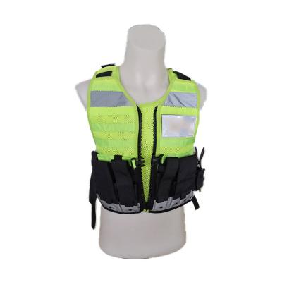 China Water Proof Custom High Visibility Vis Reflective Safety Police Security Tactical Vest for sale