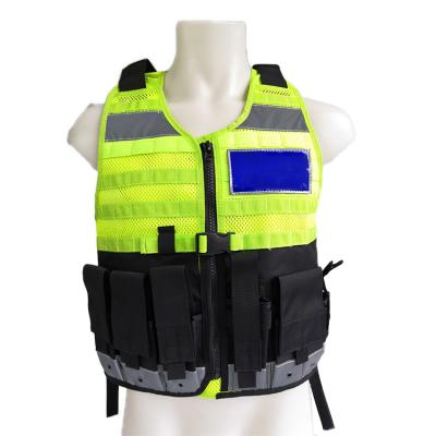 China Water Proof Wholesale High Visibility Tactical Safety Traffic Police Working Reflective Vest for sale