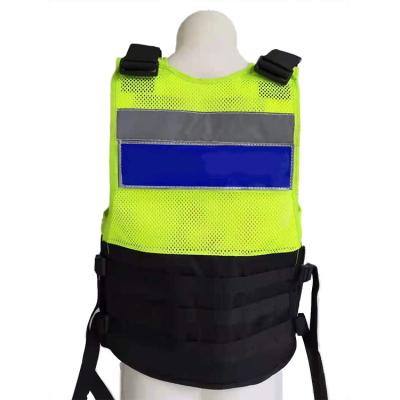 China Water Proof 100 Polyester Multi Pockets Custom Logo Adjustable Tactical Reflective Safety Vest for sale