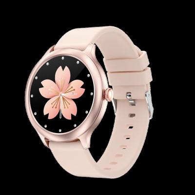 China 1.28 Inch Round Screen DK19 Smartwatch Women Heart Rate IP68 Physiological Recorder Touch Screen Waterproof Lady Tacker Health Smart Watch for sale