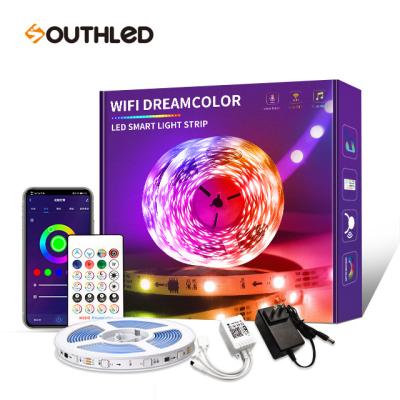 China Other Hot Smart Amazon Alexa Music Sync App Outdoor Led Light Strip Color Changing Led Strip Lights For Bedroom for sale