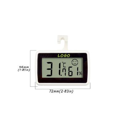 China 24 Hours High Accuracy Temperature Measuring Household Waterproof Fridge Thermometer with Magnet Hook Freezer Freezer Freezer Thermometer for sale