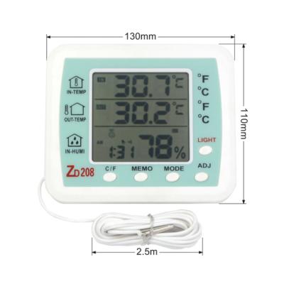 China Quick Response LCD Display Temperature With Backlight 8s Temperature And Humidity Meter for sale