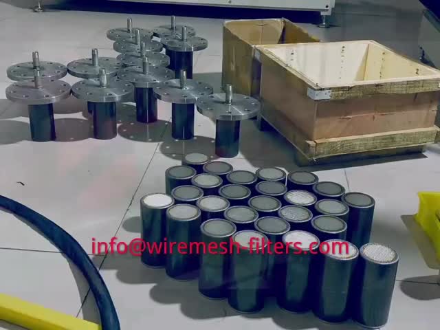 Tube Sintered Filter 1um 2 um 5um 10um 50um 100 150 Micron Stainless Steel Sintered Filter Cylinder