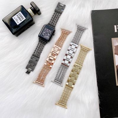 China Fashion Designer Metal Band For Apple Breathable Watch Band Series 38MM 42MM 6 5 4 3 2 1 Se for sale