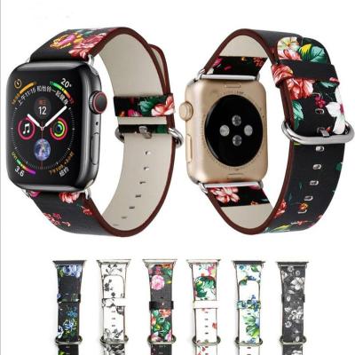 China 42/44MM Correa Vegan PU Leather Breathable Customized Watch Strap For iWatch iPhone Apple Watch Band for sale