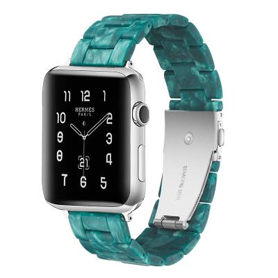 China Breathable Suitable For Apple 6 SE Resin Watch Band With Apple Iwatch Plastic Printing Hawksbill Pattern for sale