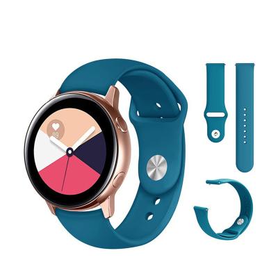 China Sport 18 Colors Simple Sports Silicone Snap Watch Bands For Samsung Watch Strap for sale