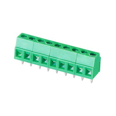 China Manufacture 3.5mm 3.81mm Pitch Rising PCB Flange Terminal Block JM381-3.5 / 3.81 30-14AWG for sale