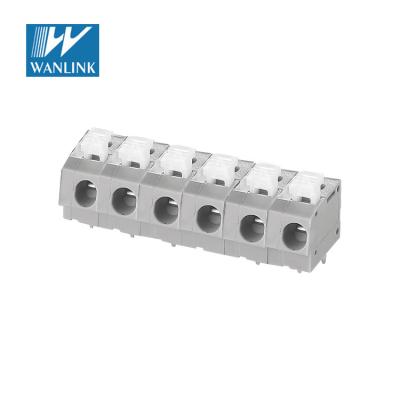 China 7.5mm Pitch Connector 736 Double Level Spring Terminal Block 3 Level Terminal Block JM202-7.5 20-12AWG for sale