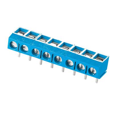 China Factory WANLINK 90 Degree 5.0mm PCB Screw Electrical Terminal Block JM301R-5.0 22-14AWG for sale