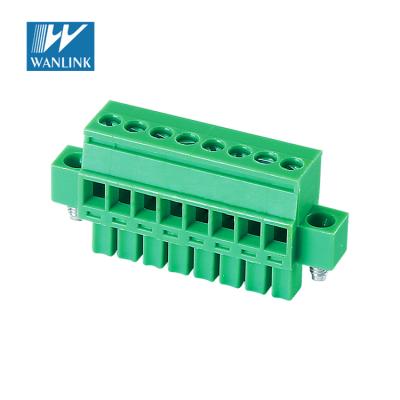 China PCB Pluggable Terminal Blocks Female Terminal Block With Screw Mitsubishi Terminal Block 15EDGKBM-3.5/3.81 28-16AWG for sale