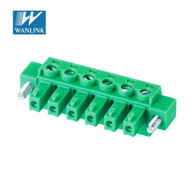 China Pitch Pluggable Terminal Block 5.08mm Replace Dinkle 15EDGKM-5.08 28-16AWG for sale