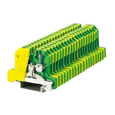 China EK4/35 SAK Din Terminal Block CE ROHS Earth Rail Mounted 24-10AWG for sale