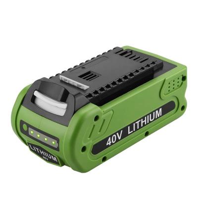 China Replacement Power Tools 40V 2500mAh Lithium Battery For GreenWorks Lawn Mower Battery 40V G-MAX for sale