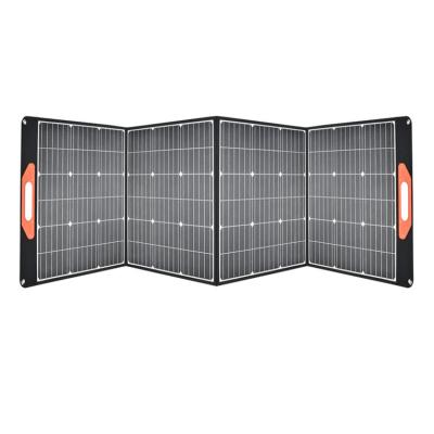 China 900D Polyester Waterproof Fabric Monocrystalline Foldable Solar Panel Charger for 100-200W Portable Power Station with Adjustable Kickstands for sale