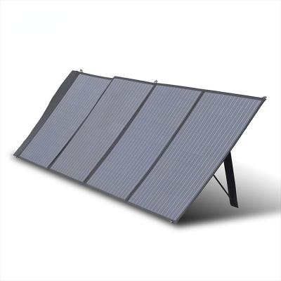 China PET/ETFE Portable Mono Folding Solar Charger 200W Collapsible Solar Panel with 2 USB Outputs for Power Plant 12v Mini Solar Panel for sale