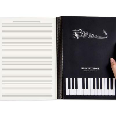 China Piano Music Notebook Manuscript Paper Blank Staff Book Standard Composition Staff Paper for sale