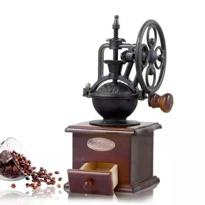 China Hotel Cast Iron Coffee Grinder Antique Large Manual Coffee Grinder for sale