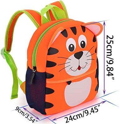 China Waterproof Cartoon Design Plush Kids Backpacks School Bags Boy Animal Bags Backpack for sale