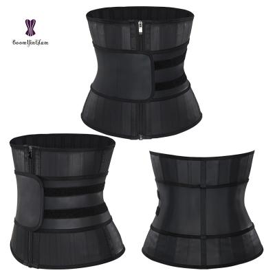 China Antibacterial Antibacterial Latex Waist Training Trimmer 25 Steel Bones Wrap Slim Belt For Women Plus Waist Trainer Shaper Corset Girdles for sale