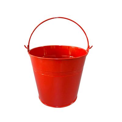 China Wholesale Gift Stylish Metal Bucket/Mini Cute Metal Bucket Colorful Metal Bucket With Handle Decor Garden for sale