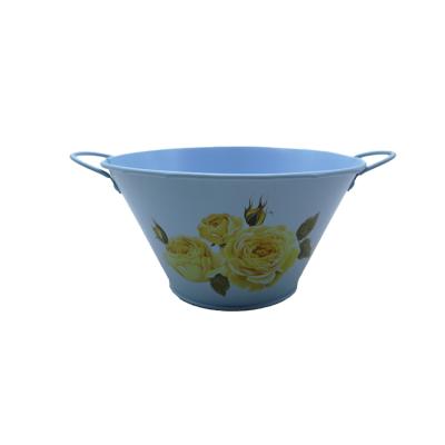 China Eco-friendly European Home And Garden Decoration Smart Planter Metal Flower Pot for sale