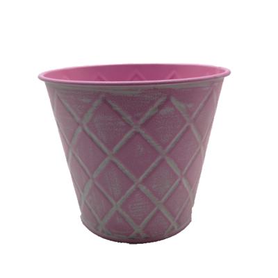 China Wholesale Price Eco-friendly Decorative Indoor Metal Pots Nursery Gardening Pots Garden Flower Pots Home for sale