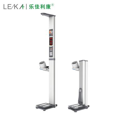 China Medical Ultrasonic Height Weight Scale with Body Fat and Blood Pressure Analyzer for sale