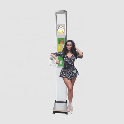 China 33*55*235cm LED Display Body Height Weight BMI Blood Pressure Machine for sale