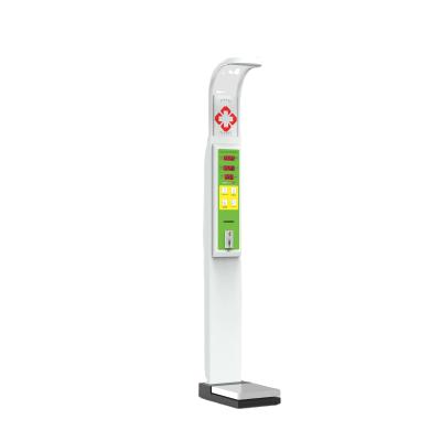 China Coin Operated Height Weight BMI Machine for Weight Range 1-200kg and Height Range 0-200cm for sale