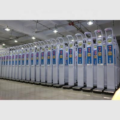 China LED Display Ultrasonic Electronic Height and Weight Measuring Machine Weight Range 8-200kg for sale