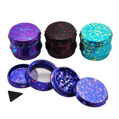 China Shape Diamond Teeth Aluminum Smoking Grinder Diamond Teeth Tobacco Miller Herb Grinders Aluminum Dry Herb Grinder 63mm for sale