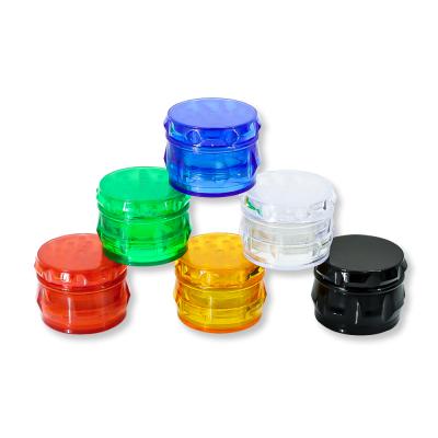 China Smoking Smoking Grinder Diameter 50*43 Mm Plastic Shape Ashtray Drum 4 Layers Herb Grinders Display Packing Durable for sale