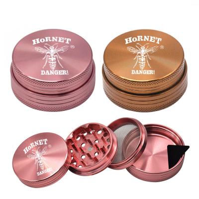 China For Smoking Metal Smoking Herb Grinder 60mm 4 Layers Sharp Teeth Metal Tobacco Grinder Portable Spice Crusher for sale