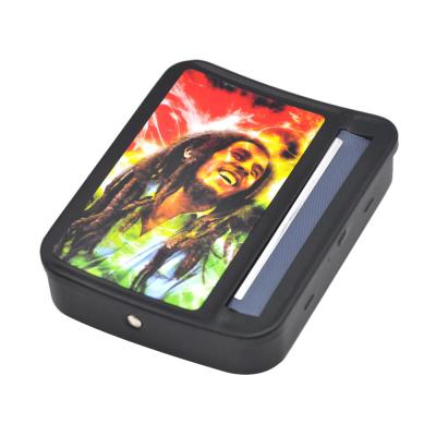 China For 78MM Rolling Metal Rolling Paper Smoking Box Model Logo Oem Wholesale 78mm Paper Cigarette Roll Machine Case Mixing Box for sale