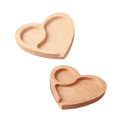 China For Cigarette Tobacco Wooden Rolling Tray With Heart Shape Design Rolling Smoking Accessories Rolling Supplies for sale