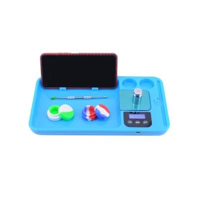 China New Arrival PP Rolling Tray Portable Electronic Scale Kit Custom Logo With Led Smoking Accessories for sale