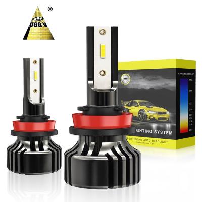 China UGDA 80 watt 9000 lumens car headlight H1 H3 H4 H7 H8 H9 H10 H11 H13 9004 9005 9006 9007 for bulb car led headlight for sale