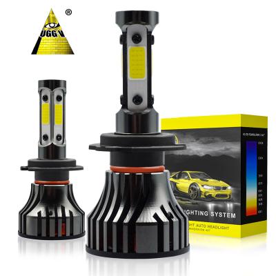 China Cheap LED Lights Automobile Lamp H7 H1 H3 H11 9005 Chips Auto Faros Fanless Cooling Sides UG4 4 9006 H4 Faro LED Winstorm for sale