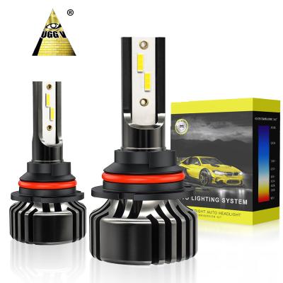 China 2021 Newest UGDA 6500 Lumen Automotive LED Headlight H1 H3 H4 H7 H11 H13 9004 9005 9006 9007 50W led headlights Winstorm for sale