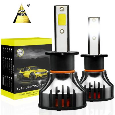 China UGGV H3 H11 H4 H7 9006 6000K Cool White LED Headlight Bulbs 76W 8000 Lumens Super Bright Conversion Kit Verano for sale