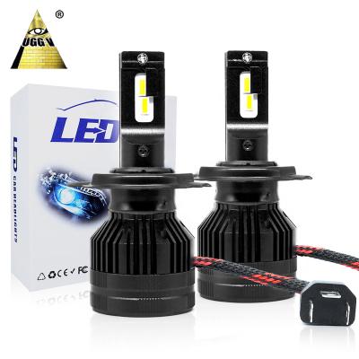 China 6063 Aluminum Alloy Super White Led Headlight Bulbs D9 With True 50W Per Bulb High Beam/Low Beam Bulb 12000LM 6000K Cool White for sale